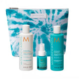 SET MOROCCANOIL  Hidratare Sampon 250 ml + Balsam 250 ml, Spray 50 ml, Souffle Nutritiv Pentru Corp 5 ml + Geanta CosmeticS, Moroccanoil