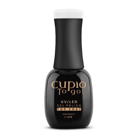 Top Coat Gel Lac 15ml - crema academie , Cupio - shiny beauty  , Base si Top Coat crema de fata